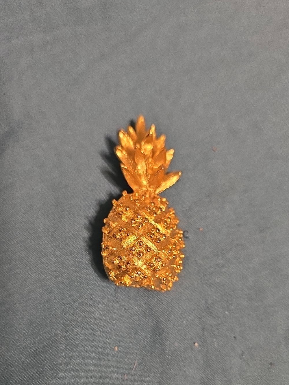 Gold Pineapple Brooch - Sparkling Fruit Pin